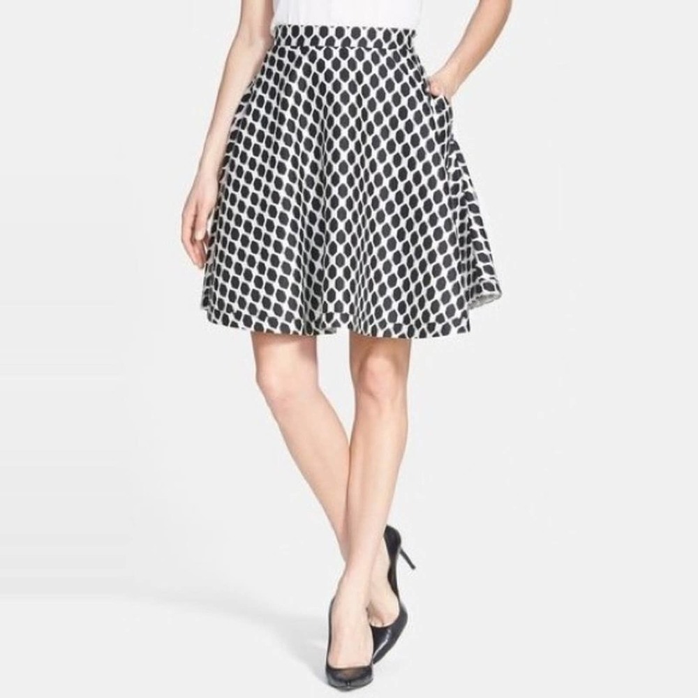 Diane Von Furstenberg Monochrome A-Line Skirt